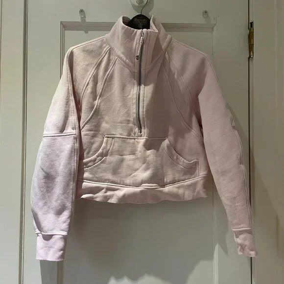 Lululemon Scuba Oversized Half-Zip Hoodie Size Xs/S  Light Pink - Picture 3 of 8